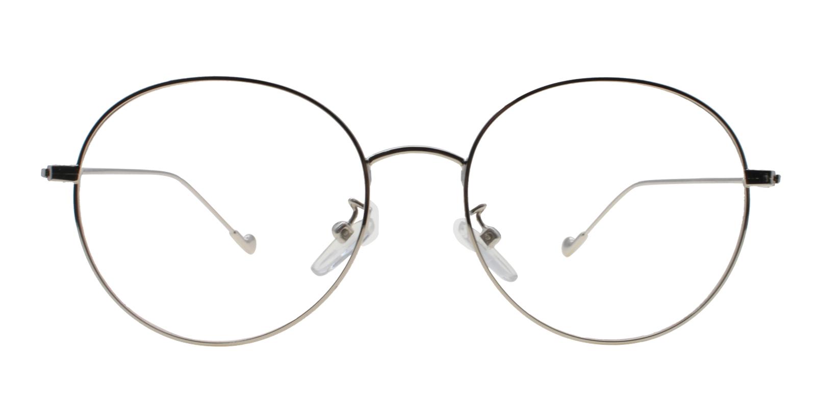 Jamaica Silver Metal Eyeglasses , Lightweight , NosePads Frames from ABBE Glasses