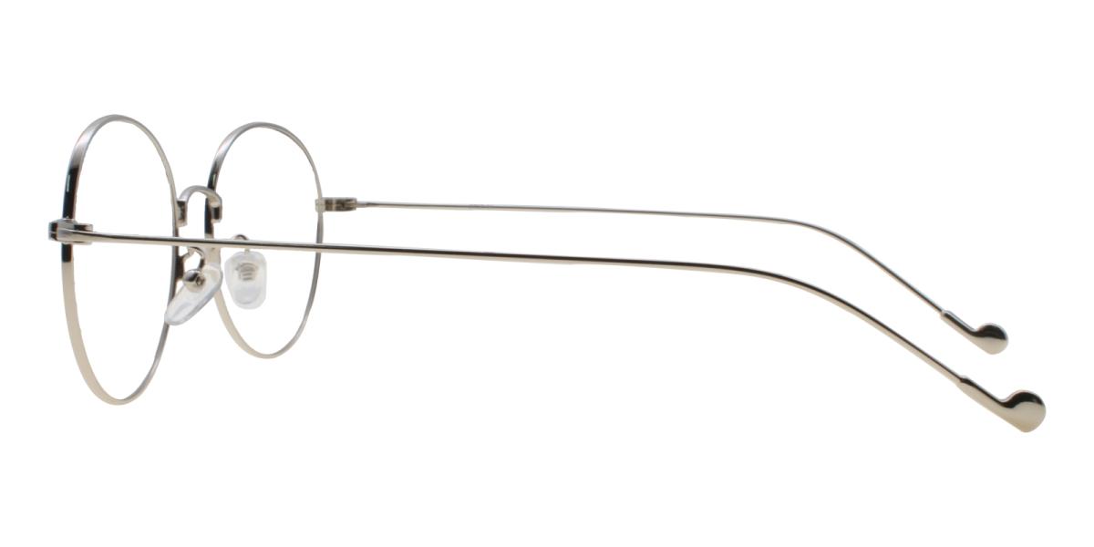 Jamaica Silver Metal Eyeglasses , Lightweight , NosePads Frames from ABBE Glasses