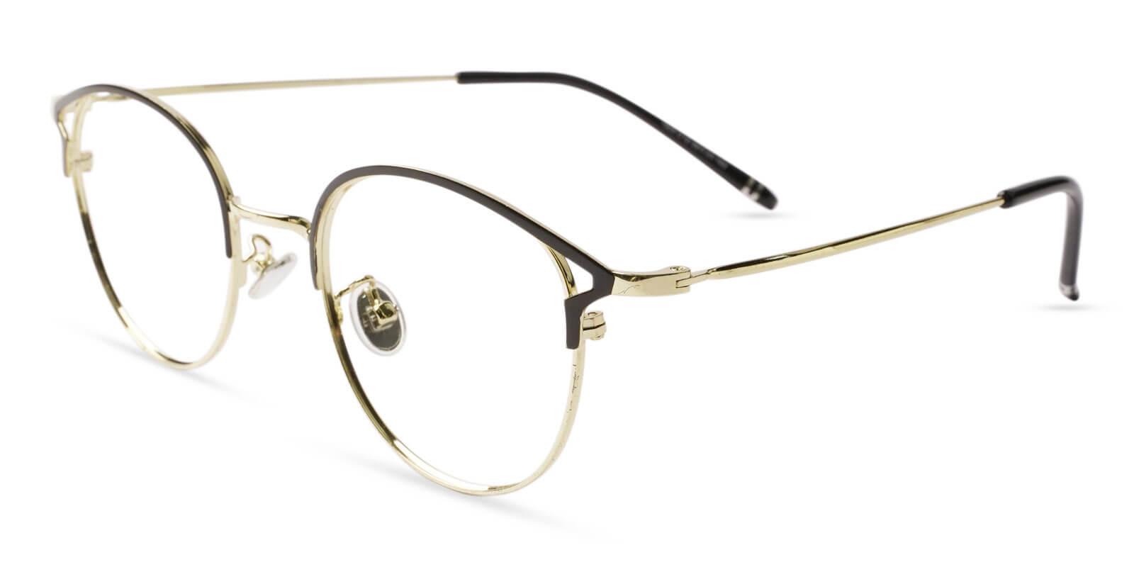 Haiti Gold Metal Eyeglasses , NosePads Frames from ABBE Glasses