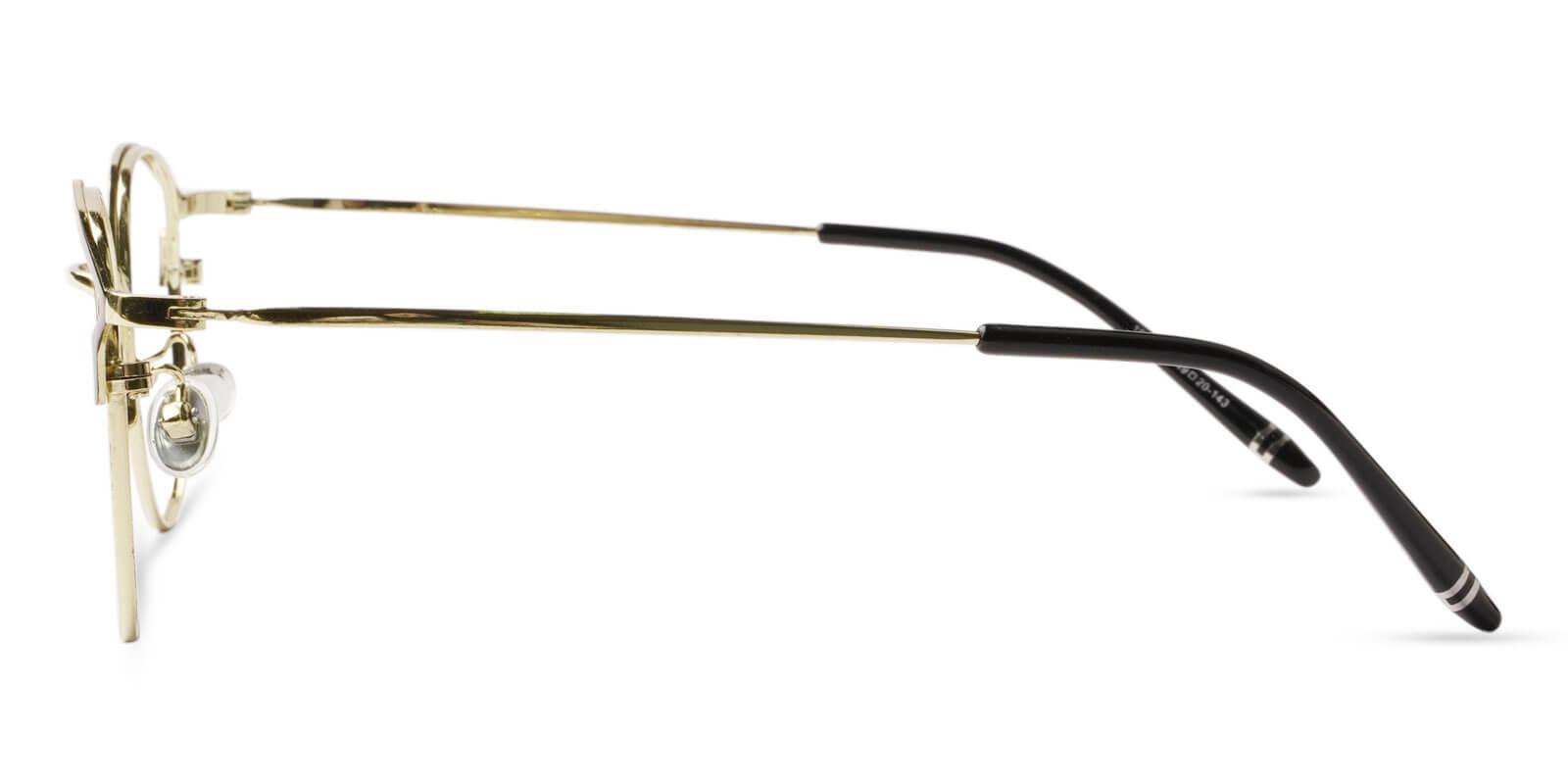 Haiti Gold Metal Eyeglasses , NosePads Frames from ABBE Glasses