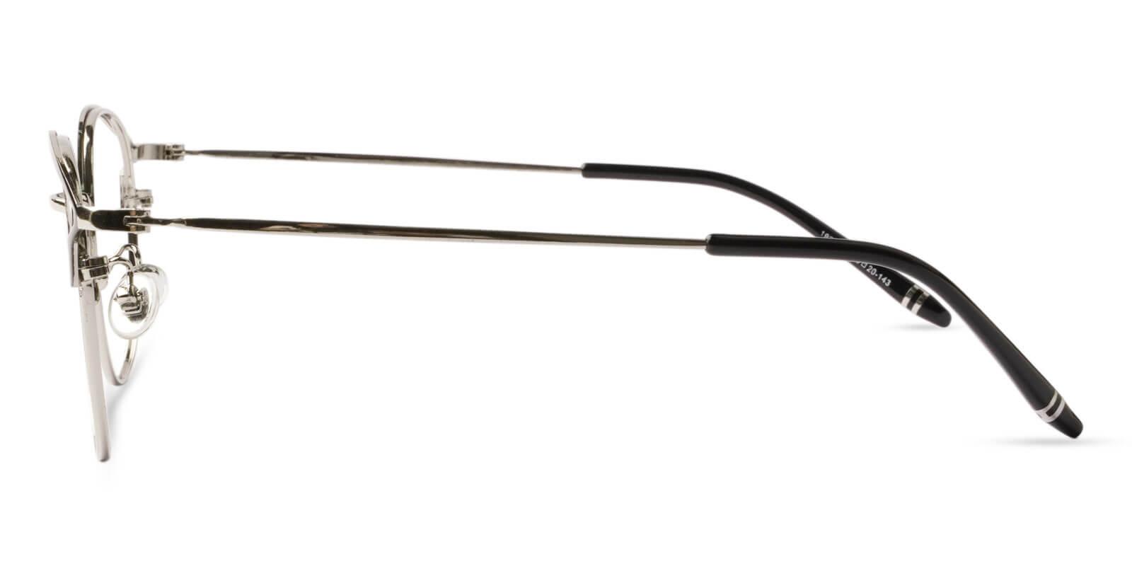 Haiti Silver Metal Eyeglasses , NosePads Frames from ABBE Glasses