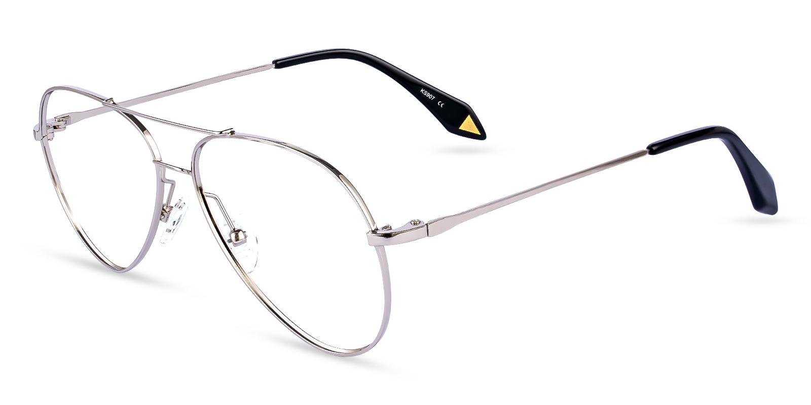 Malawi Silver Metal Eyeglasses , NosePads Frames from ABBE Glasses