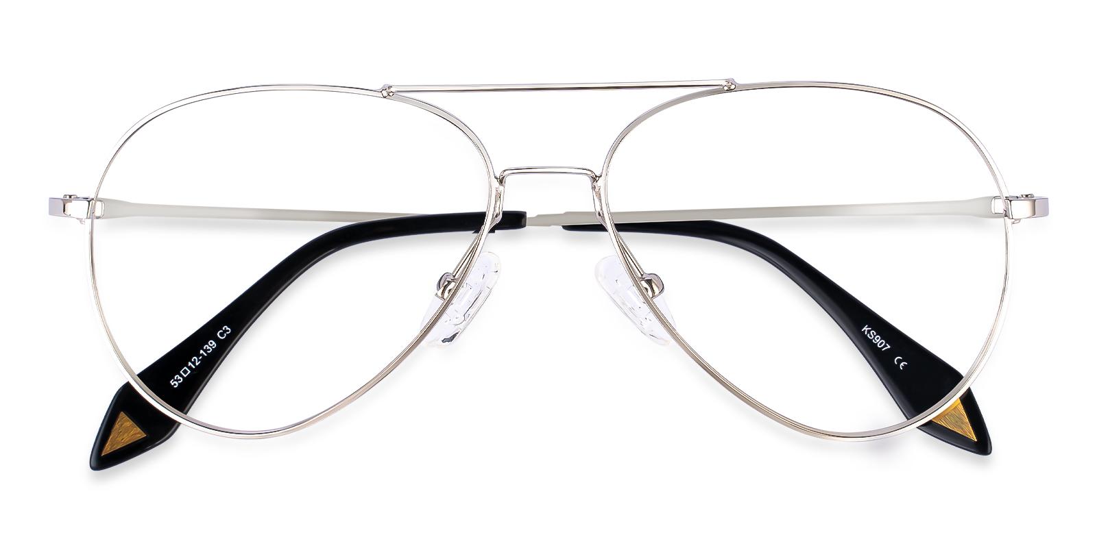Malawi Silver Metal Eyeglasses , NosePads Frames from ABBE Glasses