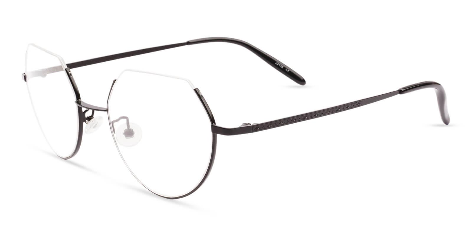 Indonesia Black Metal Lightweight , NosePads , Eyeglasses Frames from ABBE Glasses