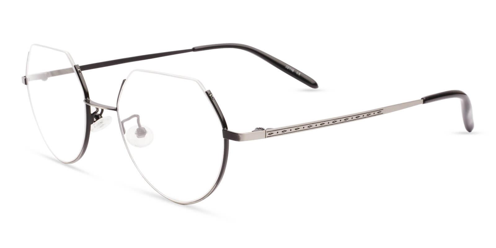 Indonesia Silver Metal Eyeglasses , Lightweight , NosePads Frames from ABBE Glasses