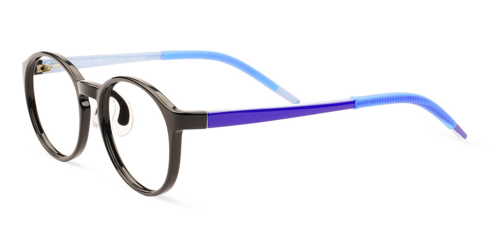 Kids-Latham Black TR Eyeglasses , Lightweight , NosePads Frames from ABBE Glasses