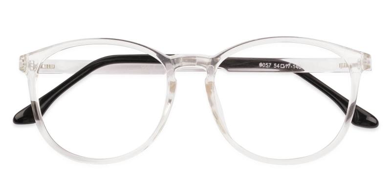 Hailey Fclear  Frames from ABBE Glasses