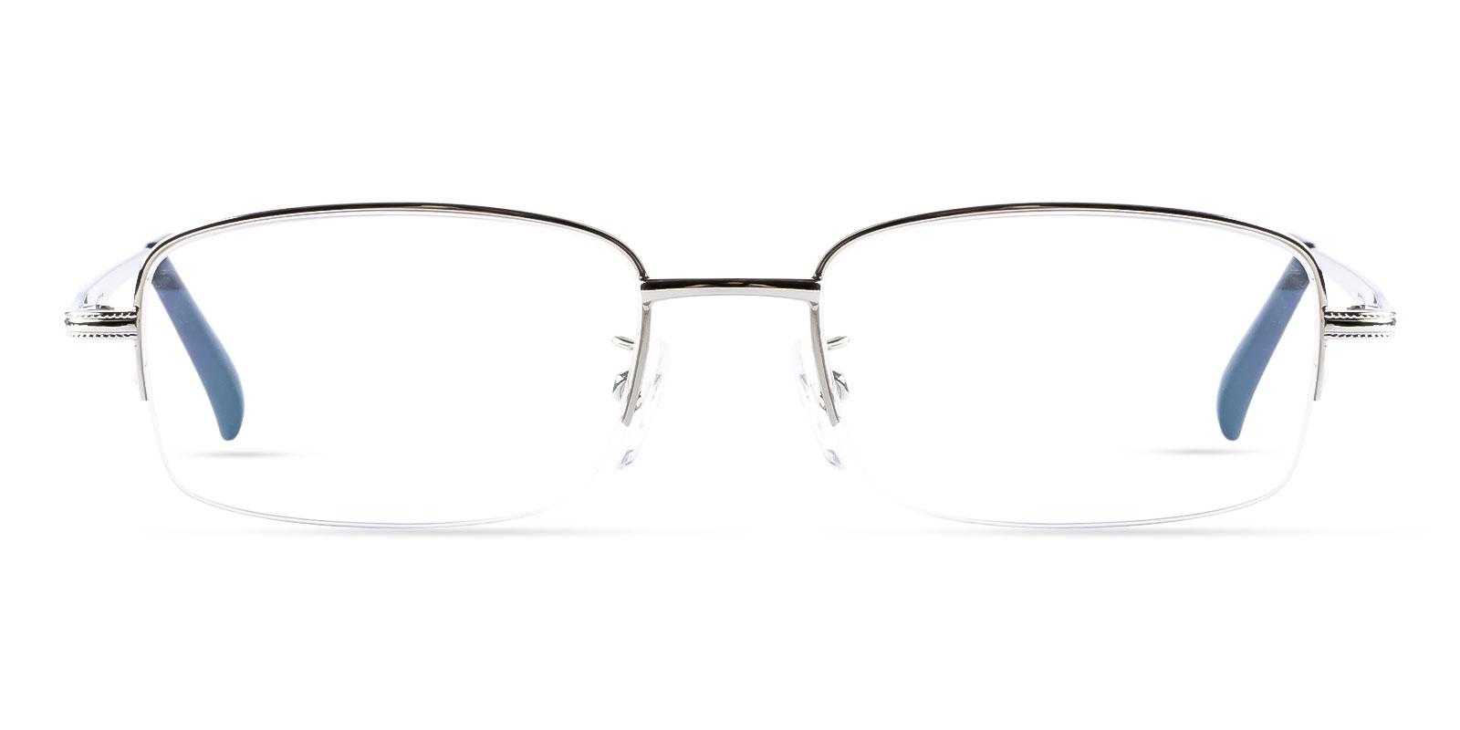 Gabon Silver Metal Eyeglasses , NosePads Frames from ABBE Glasses