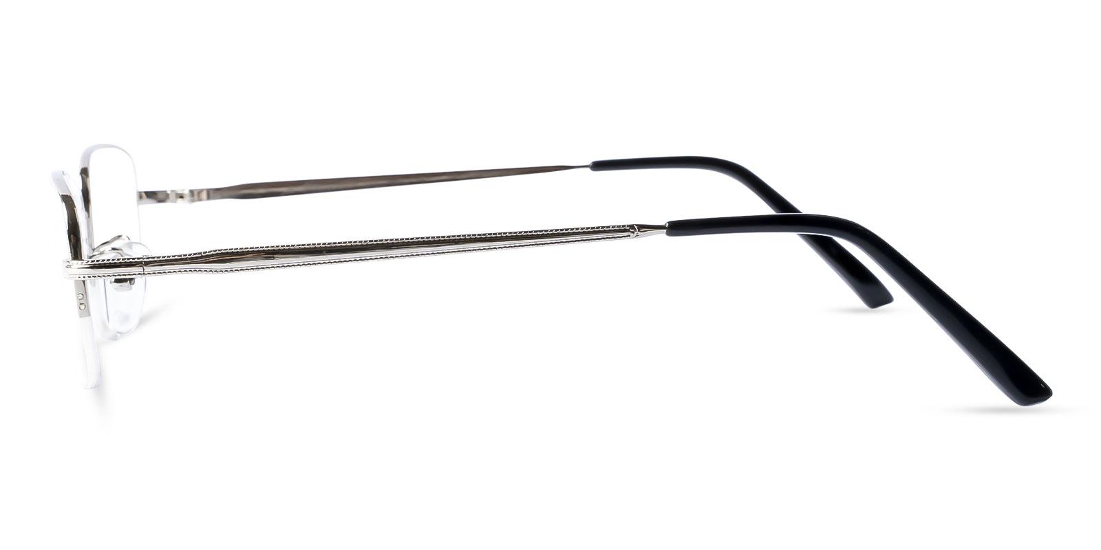 Gabon Silver Metal Eyeglasses , NosePads Frames from ABBE Glasses