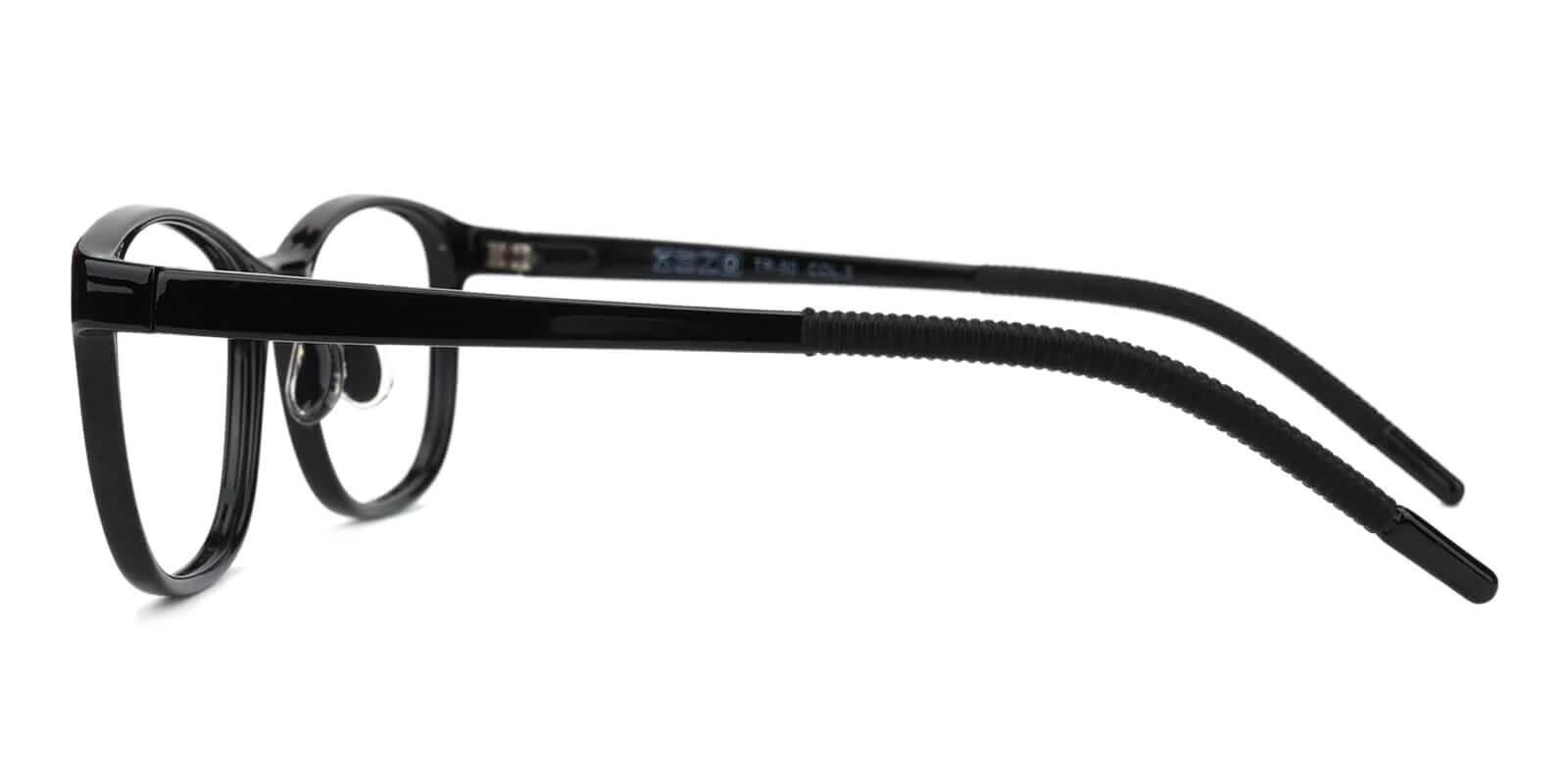 Kids-Coco Black TR Lightweight , UniversalBridgeFit , Eyeglasses Frames from ABBE Glasses