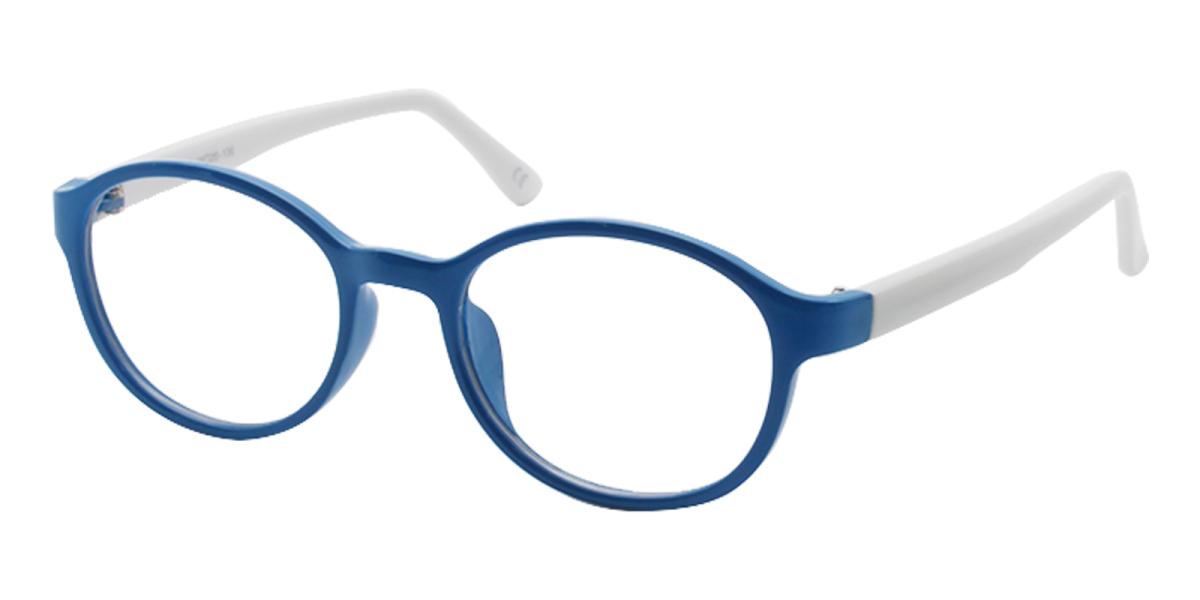 Uruguay Blue Plastic Eyeglasses , Lightweight , UniversalBridgeFit Frames from ABBE Glasses