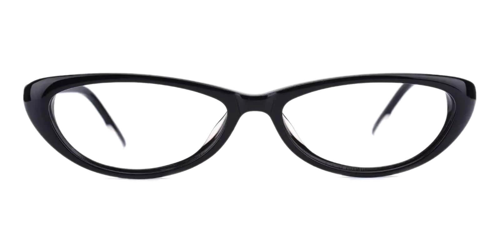 Nevaeh Black Acetate Eyeglasses , UniversalBridgeFit Frames from ABBE Glasses