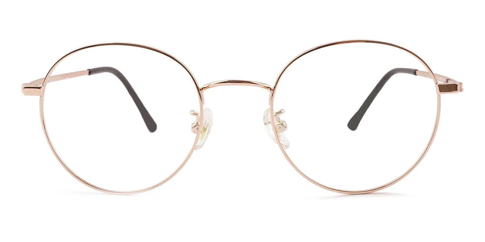 Peyton Gold Titanium Eyeglasses , Lightweight , NosePads Frames from ABBE Glasses
