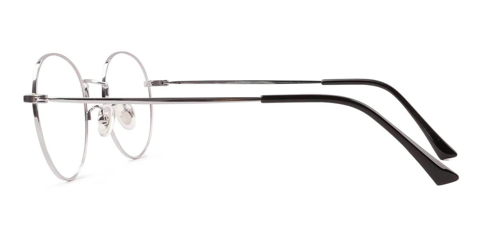 Peyton Silver Titanium Eyeglasses , Lightweight , NosePads Frames from ABBE Glasses