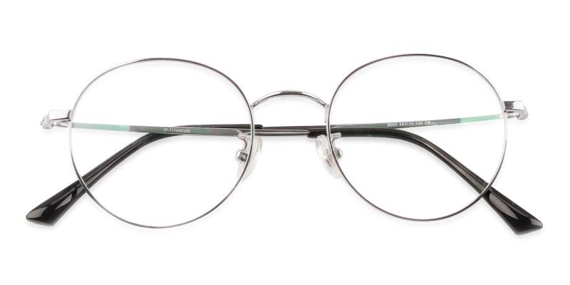 Peyton Silver  Frames from ABBE Glasses