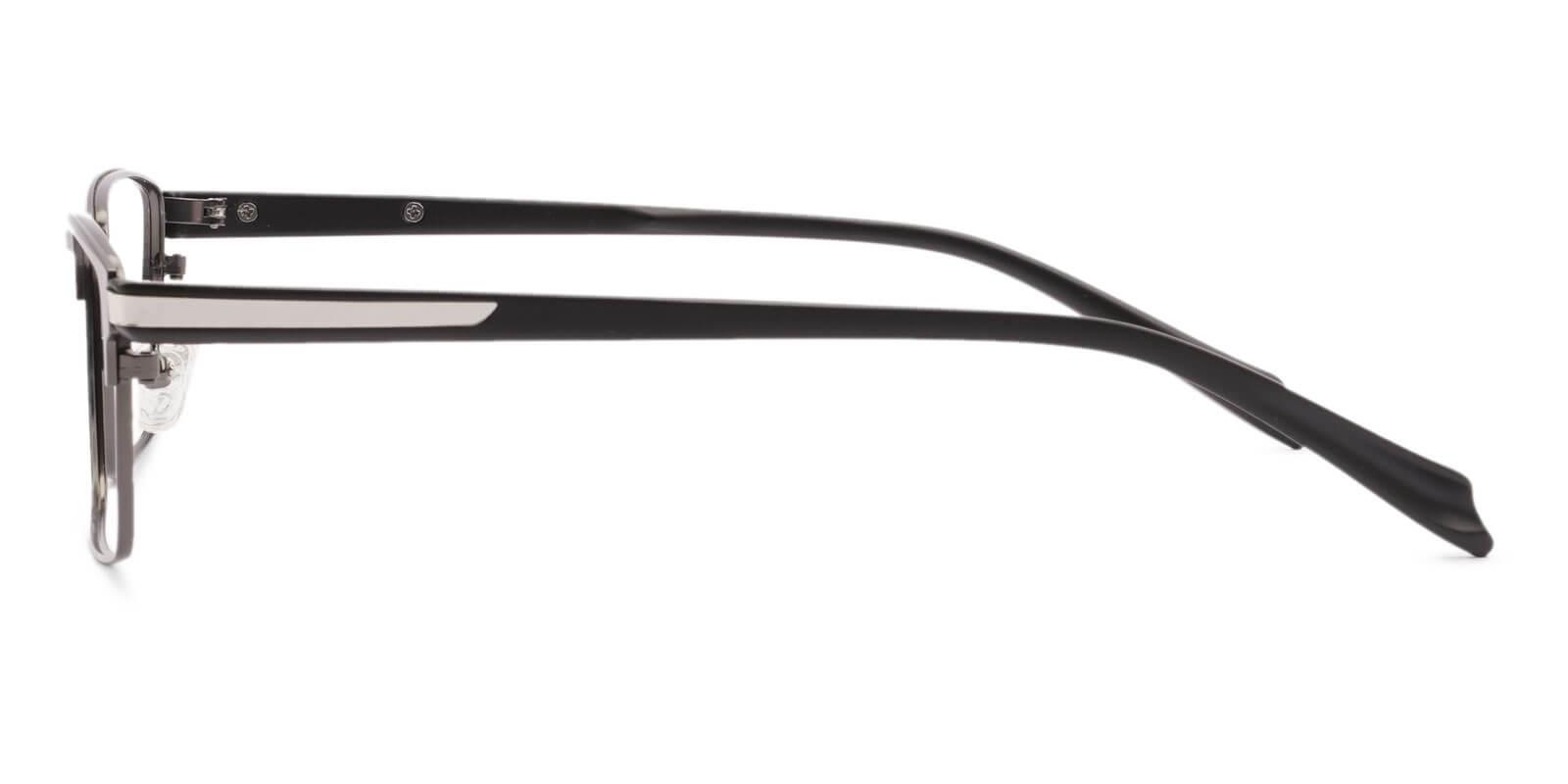 Ryan Black Titanium Eyeglasses , NosePads Frames from ABBE Glasses