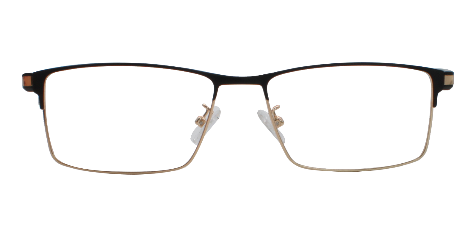 Ryan Rectangle Black Frames Glasses ABBE Glasses