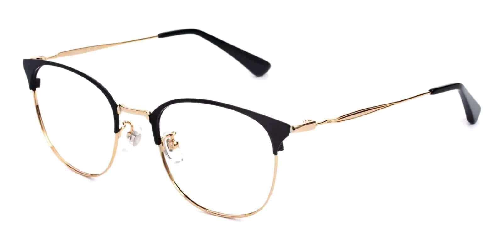 Delilah Gold Titanium Eyeglasses , Lightweight , NosePads Frames from ABBE Glasses