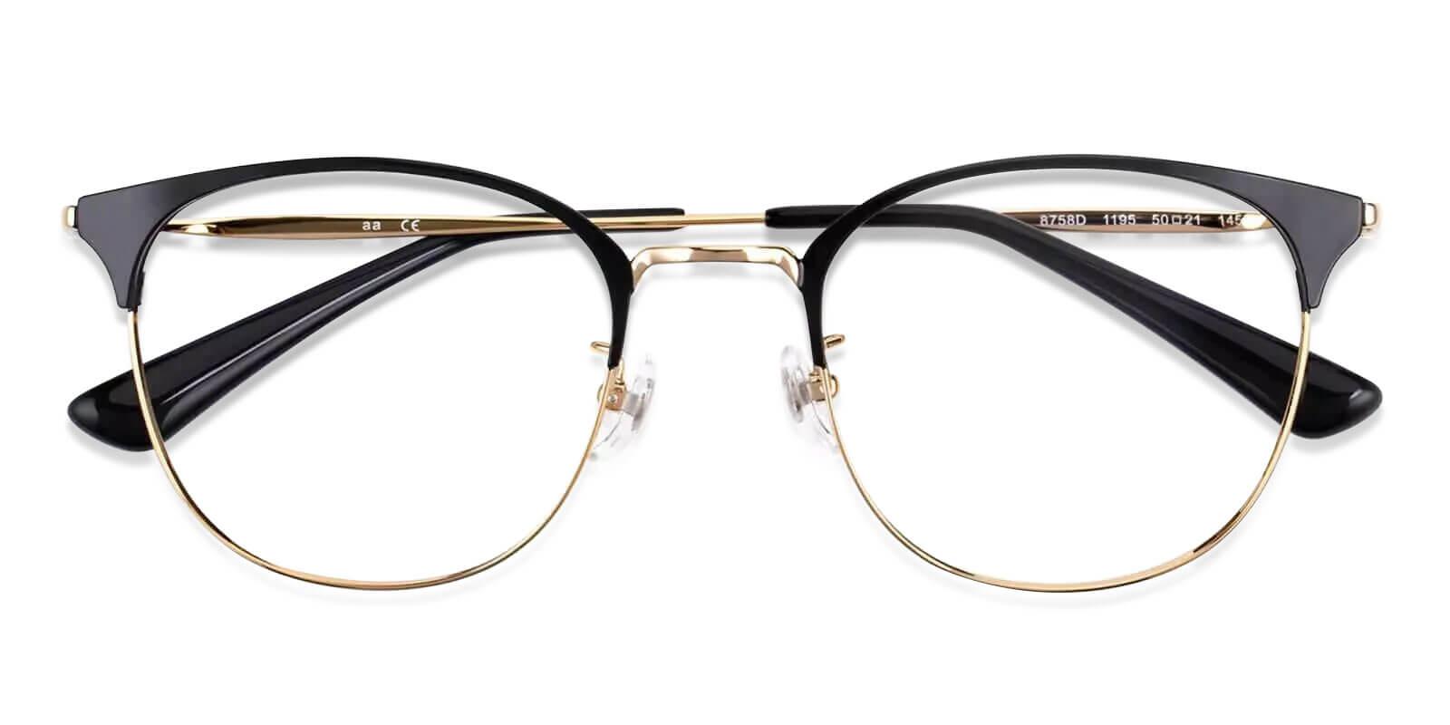 Delilah Gold Titanium Eyeglasses , Lightweight , NosePads Frames from ABBE Glasses