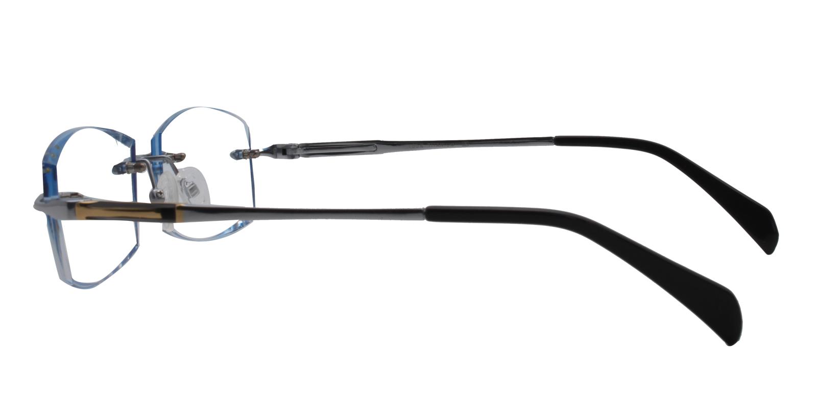 Adam Blue Titanium Eyeglasses , NosePads Frames from ABBE Glasses