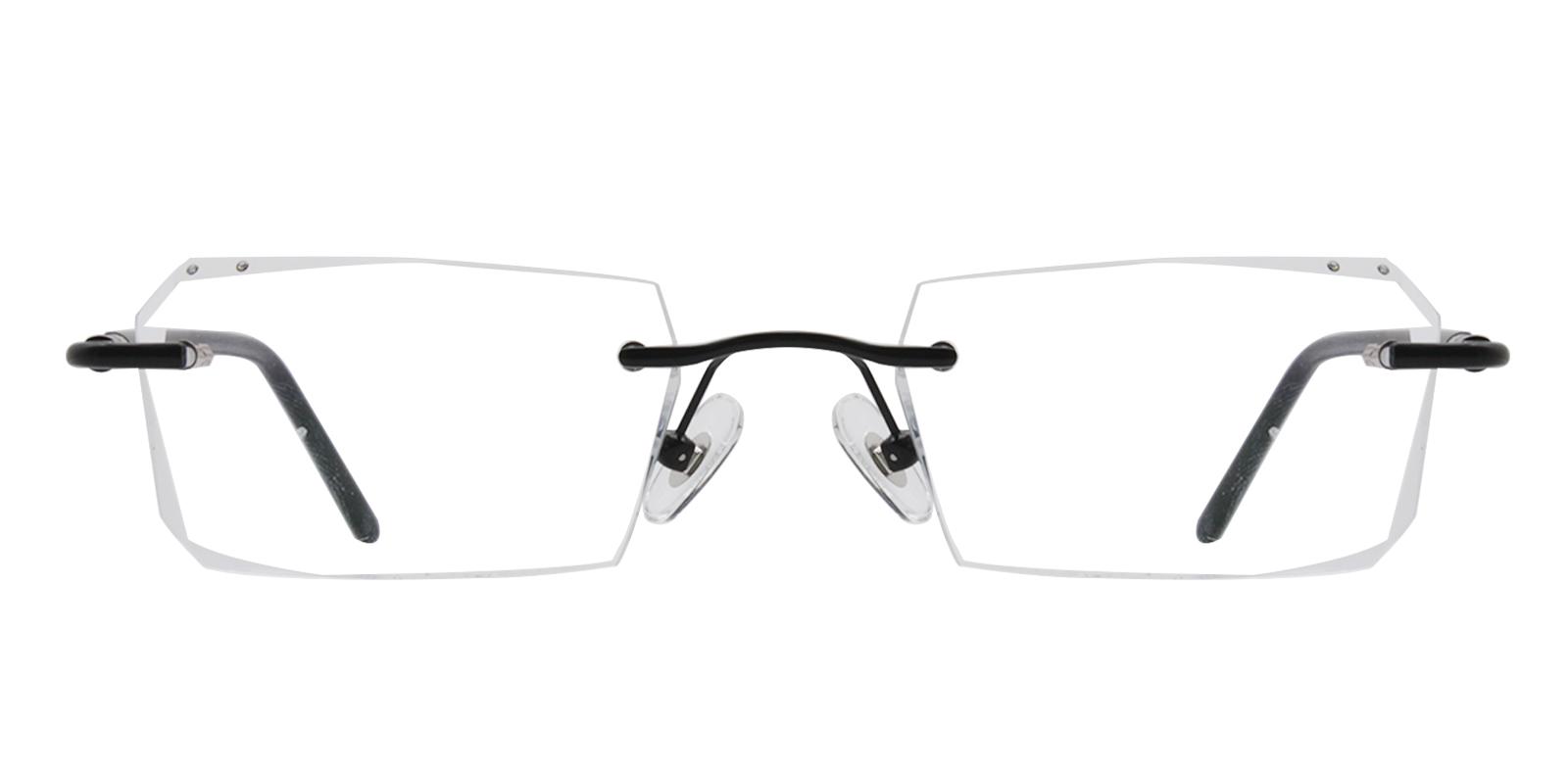 Asher Black Titanium NosePads , Eyeglasses Frames from ABBE Glasses