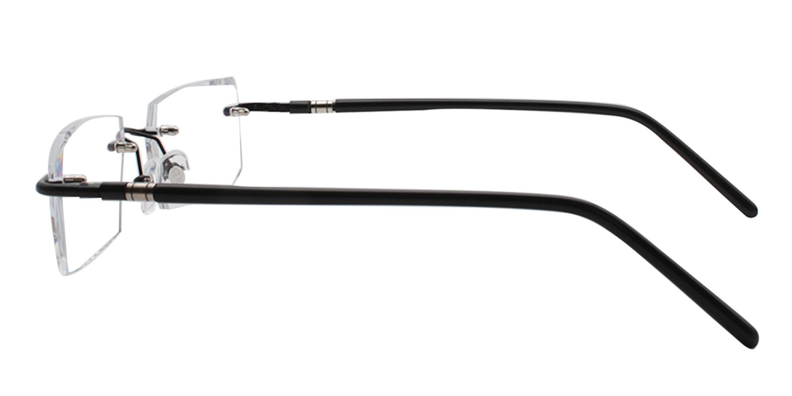 Asher Black Titanium NosePads , Eyeglasses Frames from ABBE Glasses