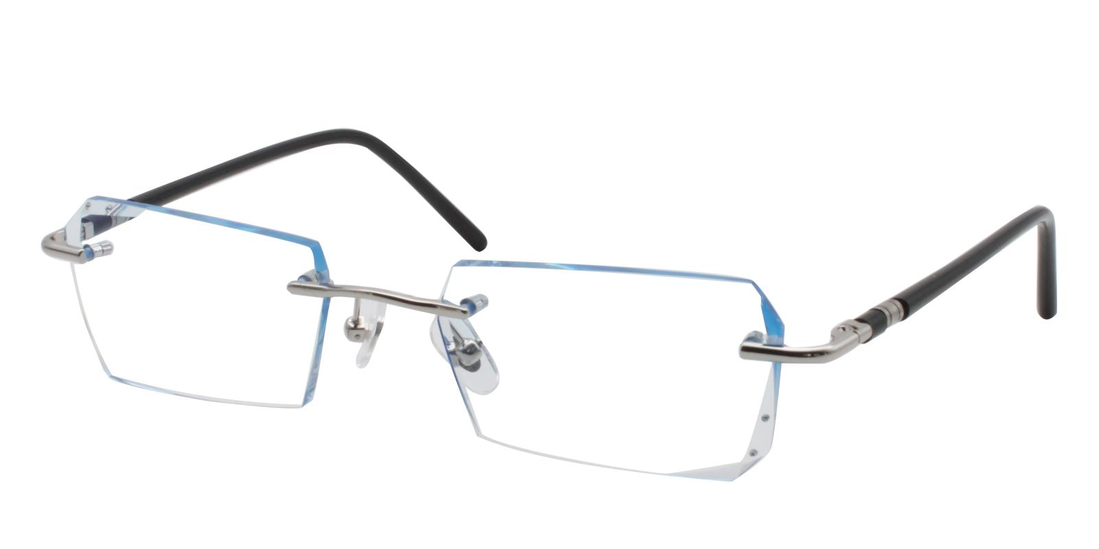 Asher Blue Titanium NosePads , Eyeglasses Frames from ABBE Glasses