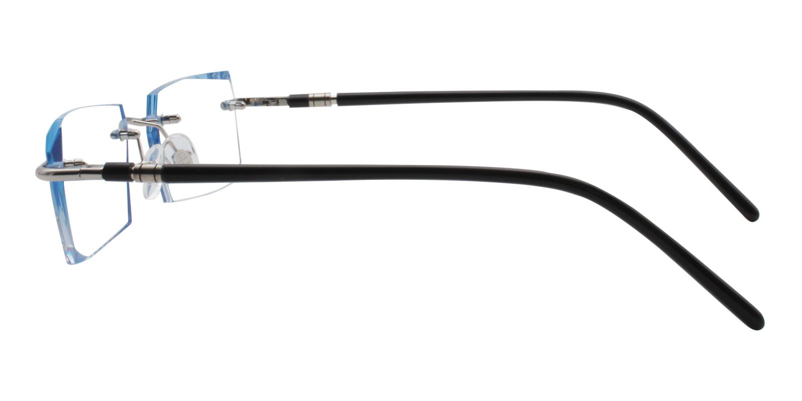 Asher Blue Titanium NosePads , Eyeglasses Frames from ABBE Glasses
