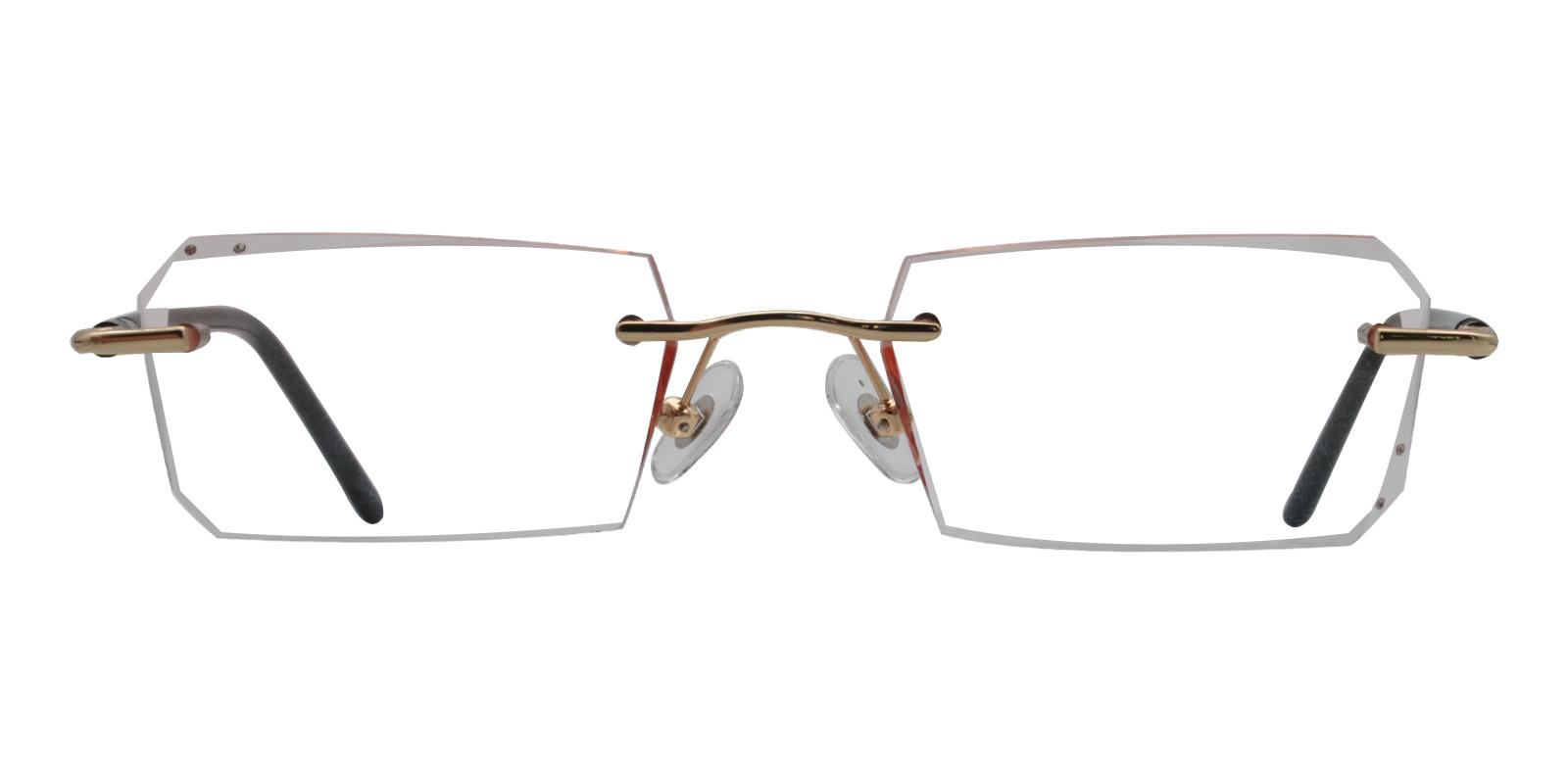 Asher Orange Titanium NosePads , Eyeglasses Frames from ABBE Glasses