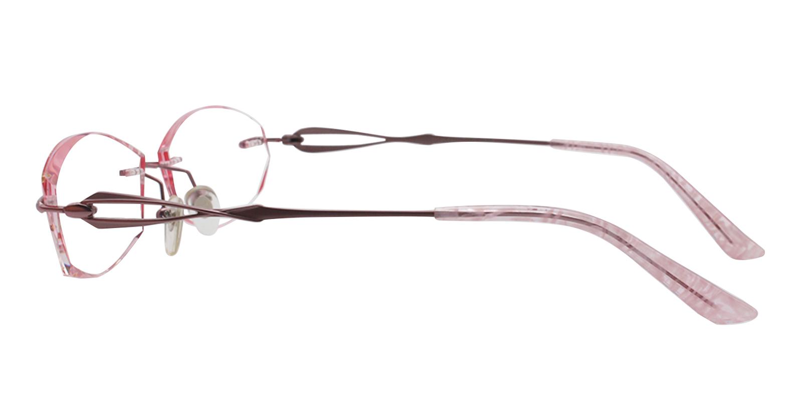 Clara Pink Titanium NosePads , Eyeglasses Frames from ABBE Glasses