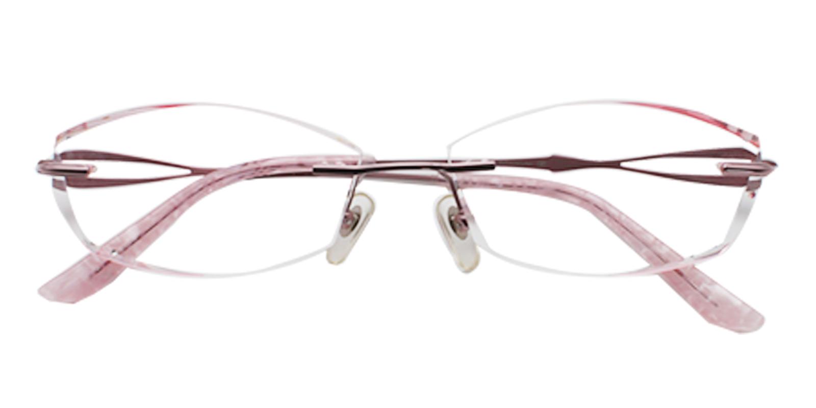 Clara Pink Titanium NosePads , Eyeglasses Frames from ABBE Glasses