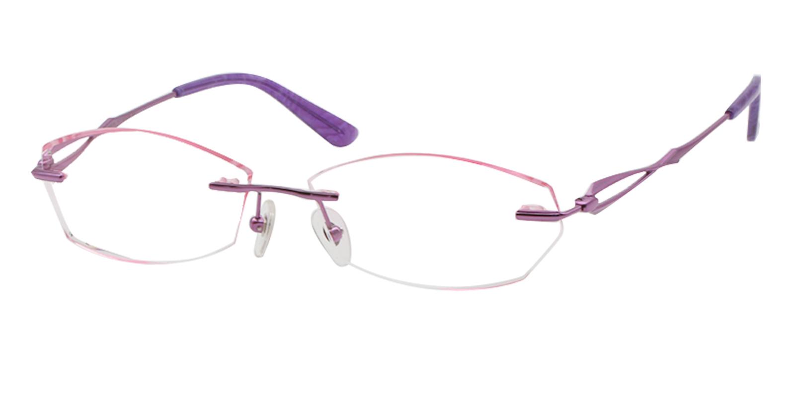 Clara Purple Titanium NosePads , Eyeglasses Frames from ABBE Glasses