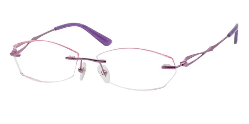Purple Clara - Titanium ,Adjust Nose Pads