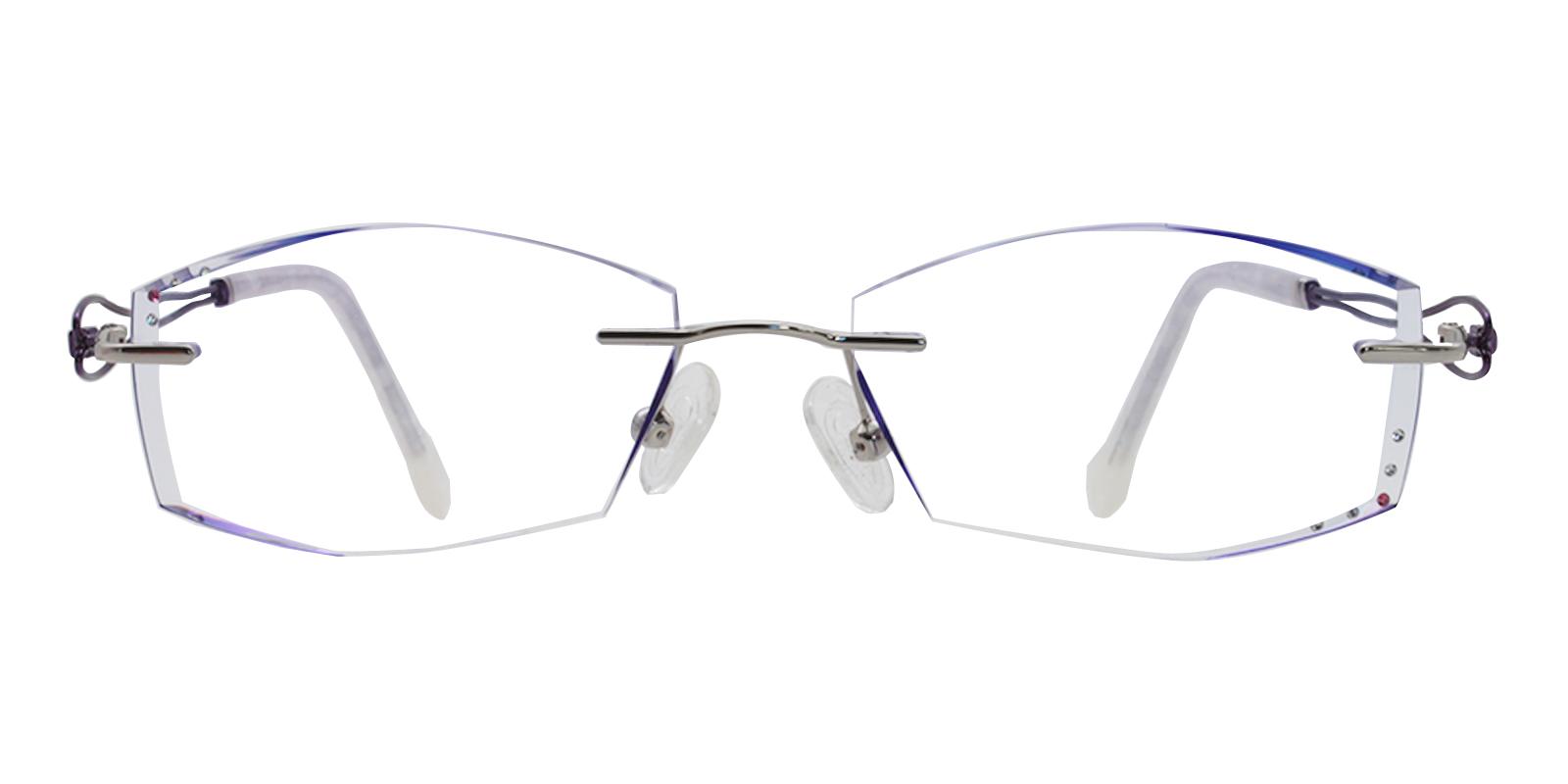 Leilani Purple Titanium Eyeglasses , NosePads Frames from ABBE Glasses