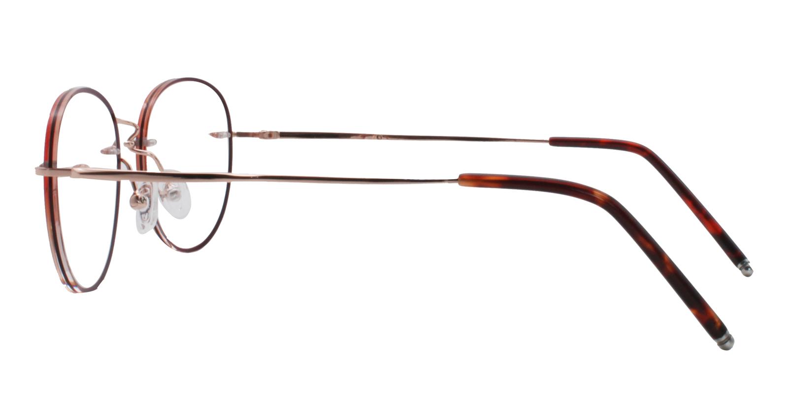 Jade Red Titanium Eyeglasses , NosePads Frames from ABBE Glasses