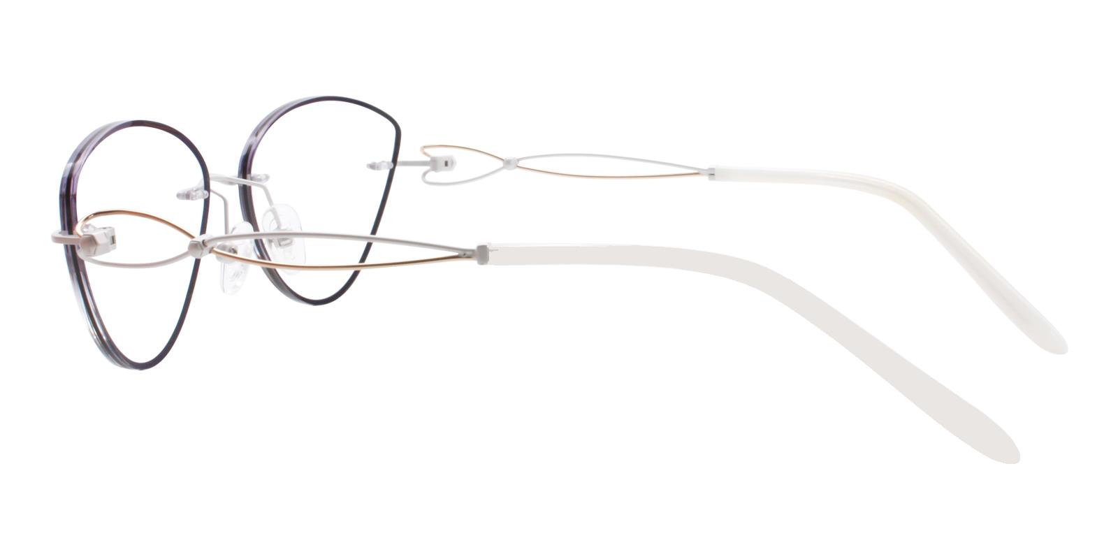 Kaylee Black Titanium NosePads , Eyeglasses Frames from ABBE Glasses