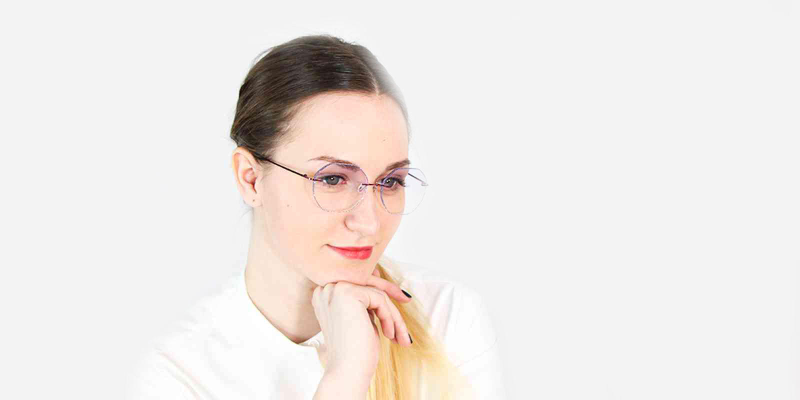 Ceres Red Titanium NosePads , Eyeglasses Frames from ABBE Glasses
