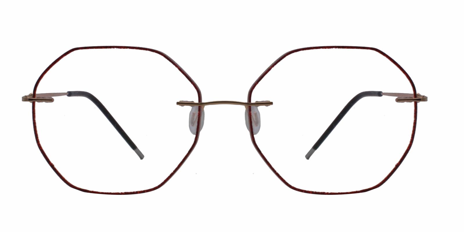 Ceres Red Titanium NosePads , Eyeglasses Frames from ABBE Glasses