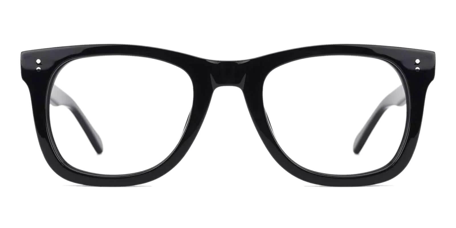 Dean Black Acetate Eyeglasses , UniversalBridgeFit Frames from ABBE Glasses