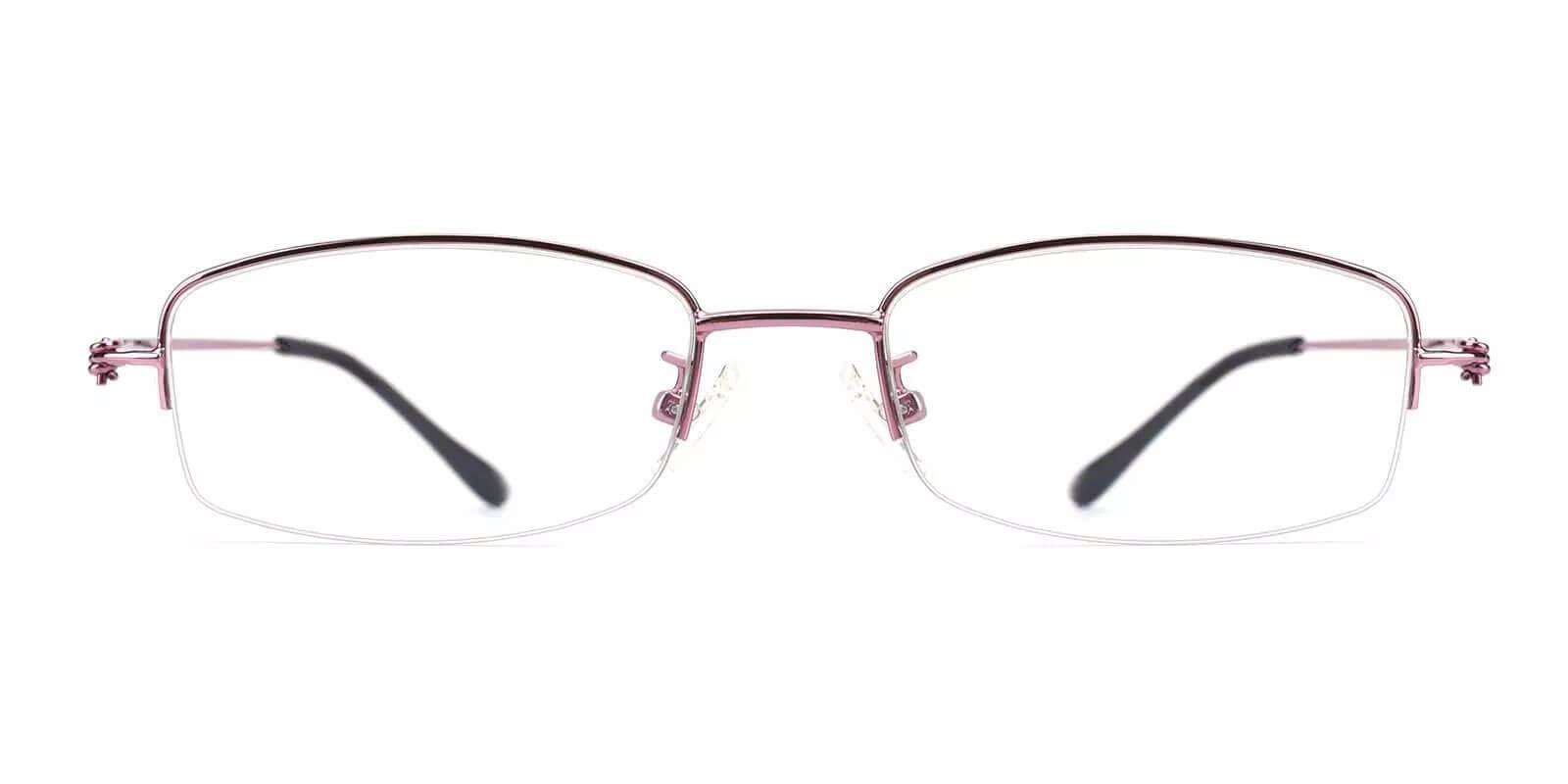 Amanda Pink Metal Eyeglasses , NosePads Frames from ABBE Glasses