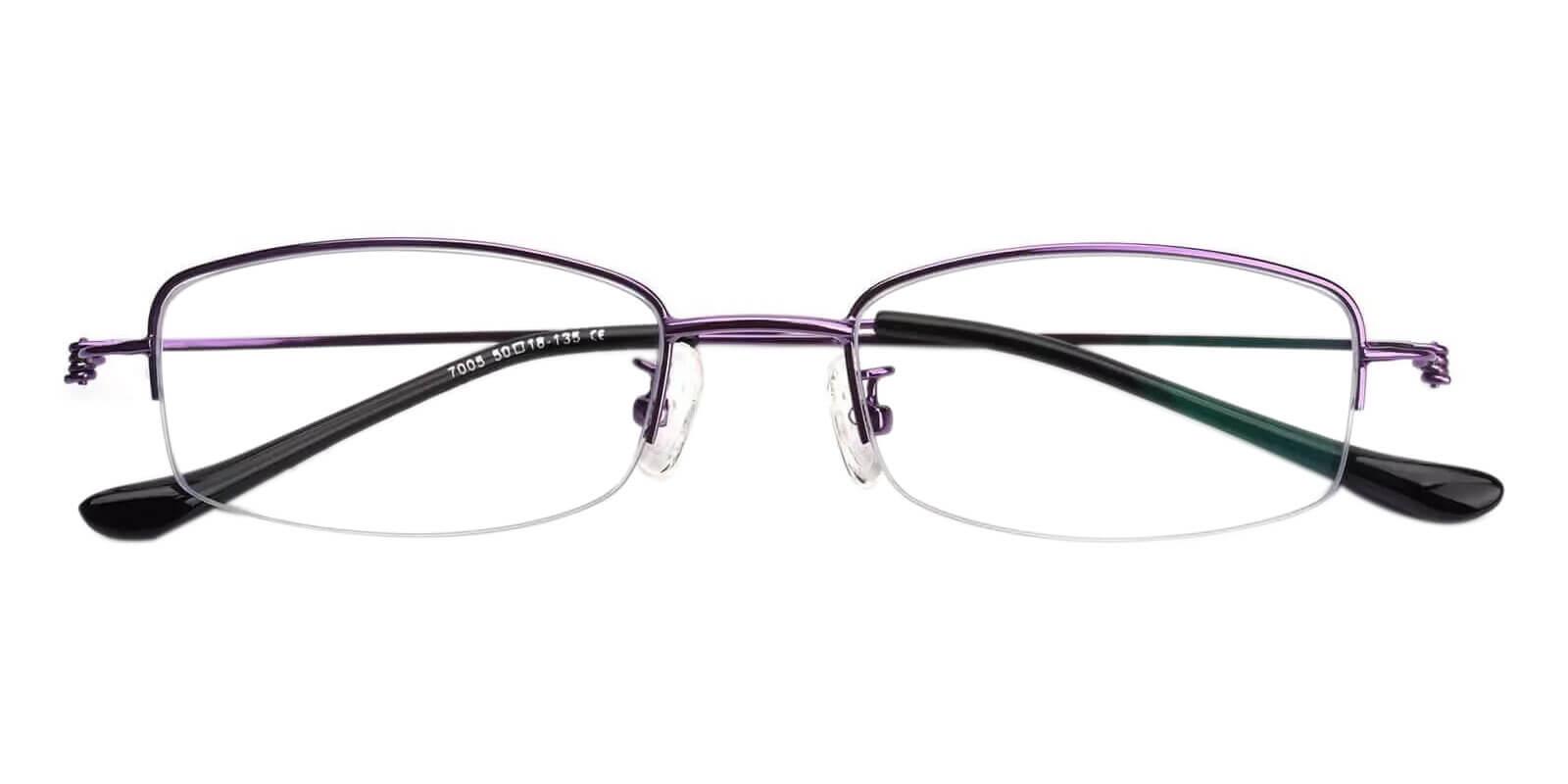 Amanda Purple Metal Eyeglasses , NosePads Frames from ABBE Glasses