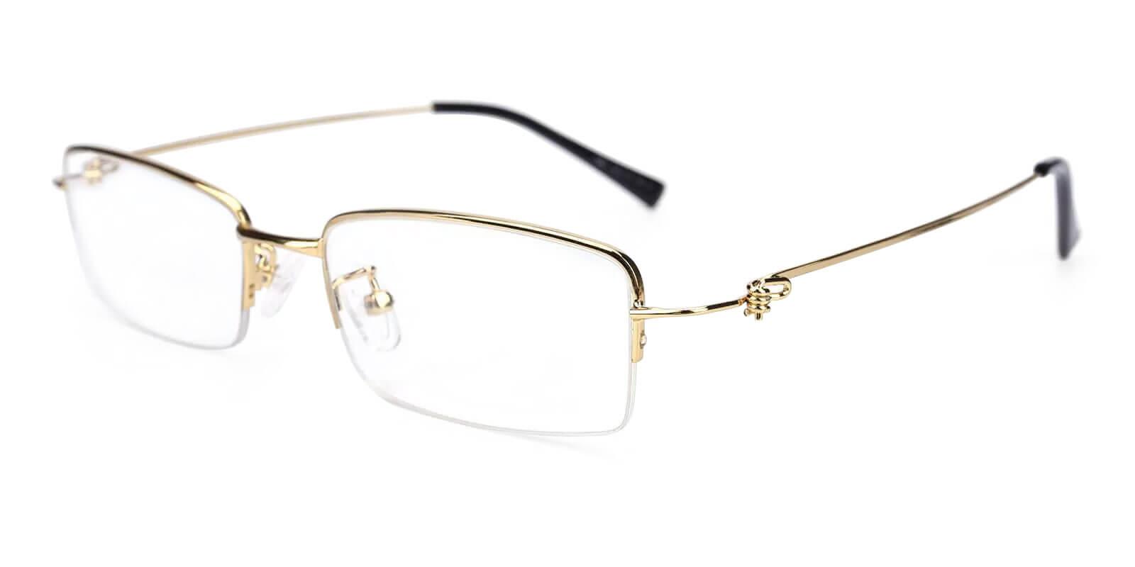 Chris Gold Metal Eyeglasses , NosePads Frames from ABBE Glasses