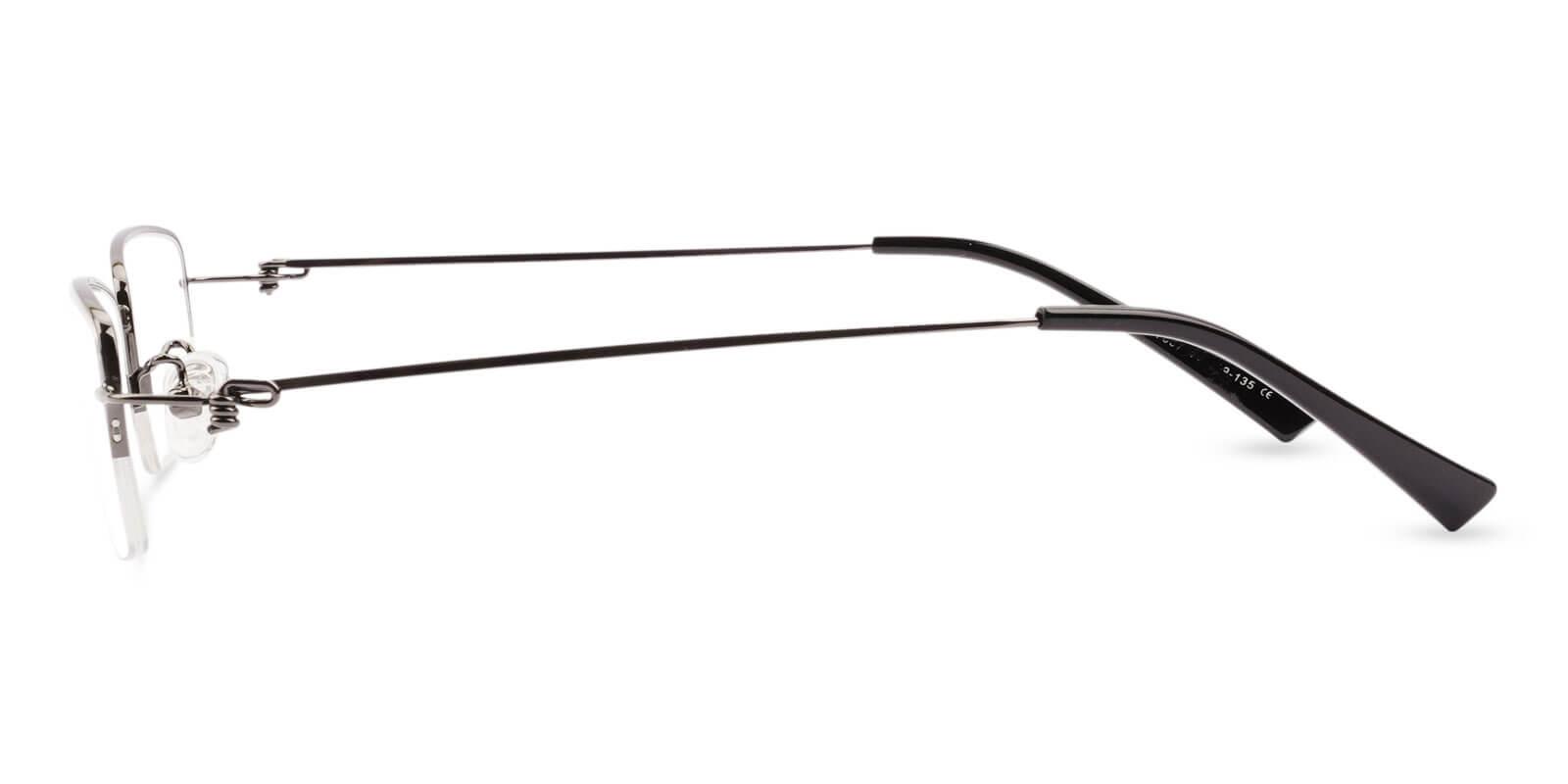 Chris Gun Metal Eyeglasses , NosePads Frames from ABBE Glasses