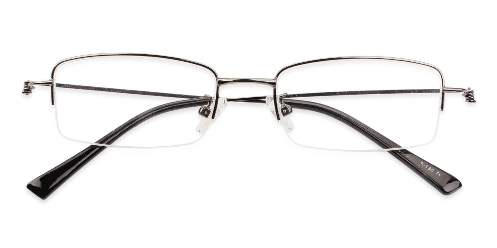 Chris Gun Metal Eyeglasses , NosePads Frames from ABBE Glasses