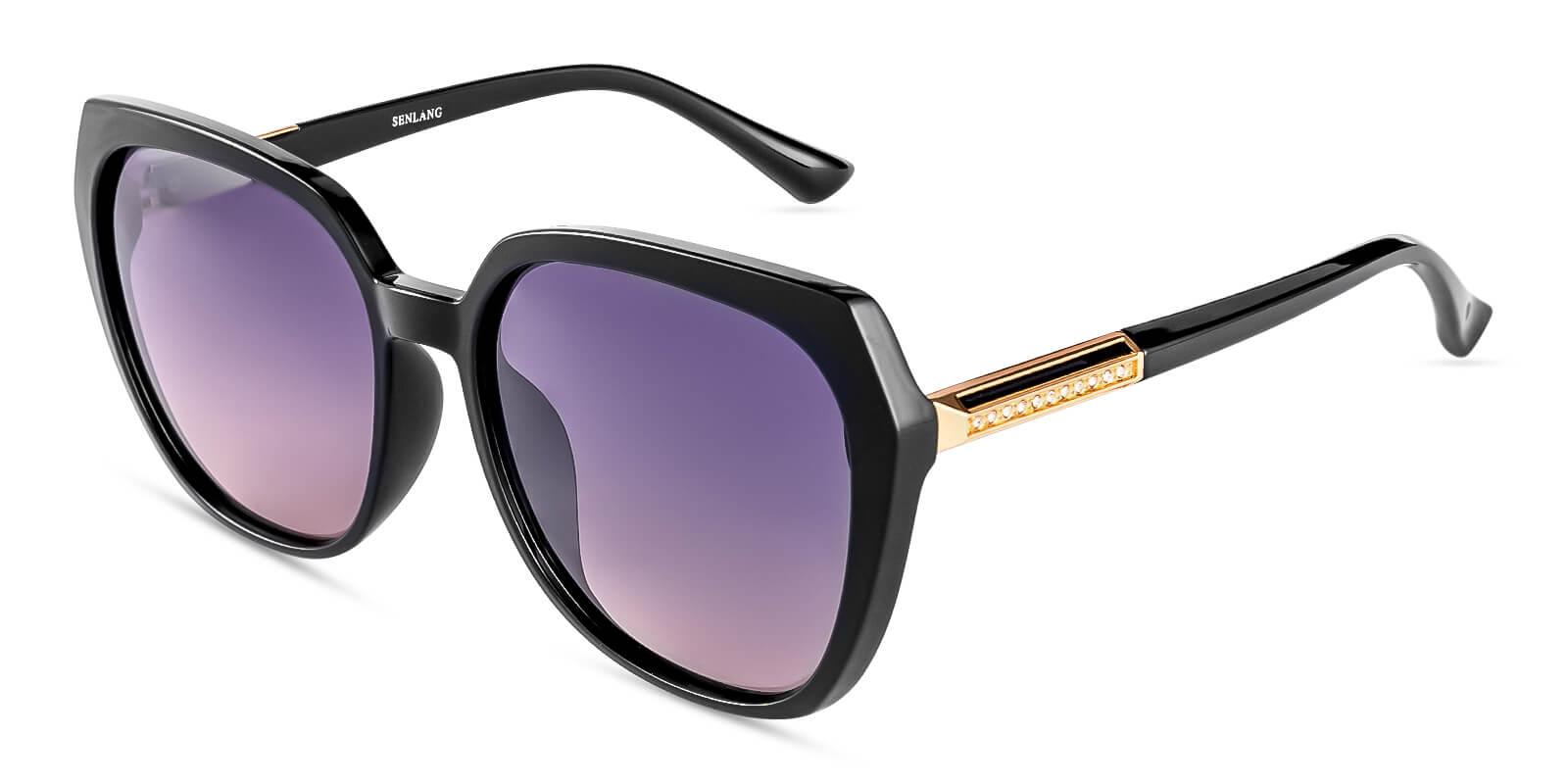 Hecaba Black TR Sunglasses , UniversalBridgeFit Frames from ABBE Glasses