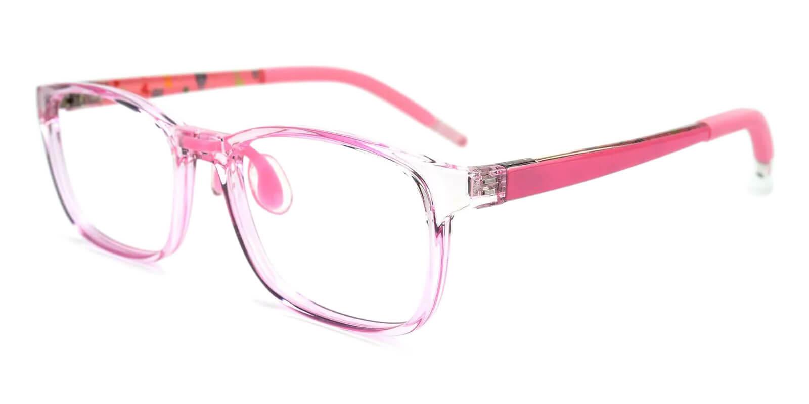 Kids-Sparkle Pink Acetate , TR Eyeglasses , Lightweight , NosePads , UniversalBridgeFit Frames from ABBE Glasses