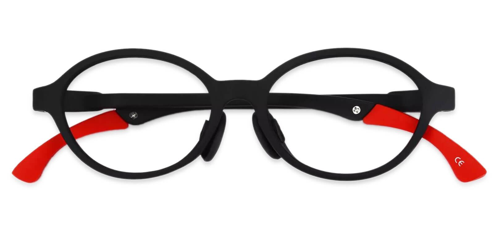 Kids-Outstand Black TR Eyeglasses , Lightweight , NosePads Frames from ABBE Glasses