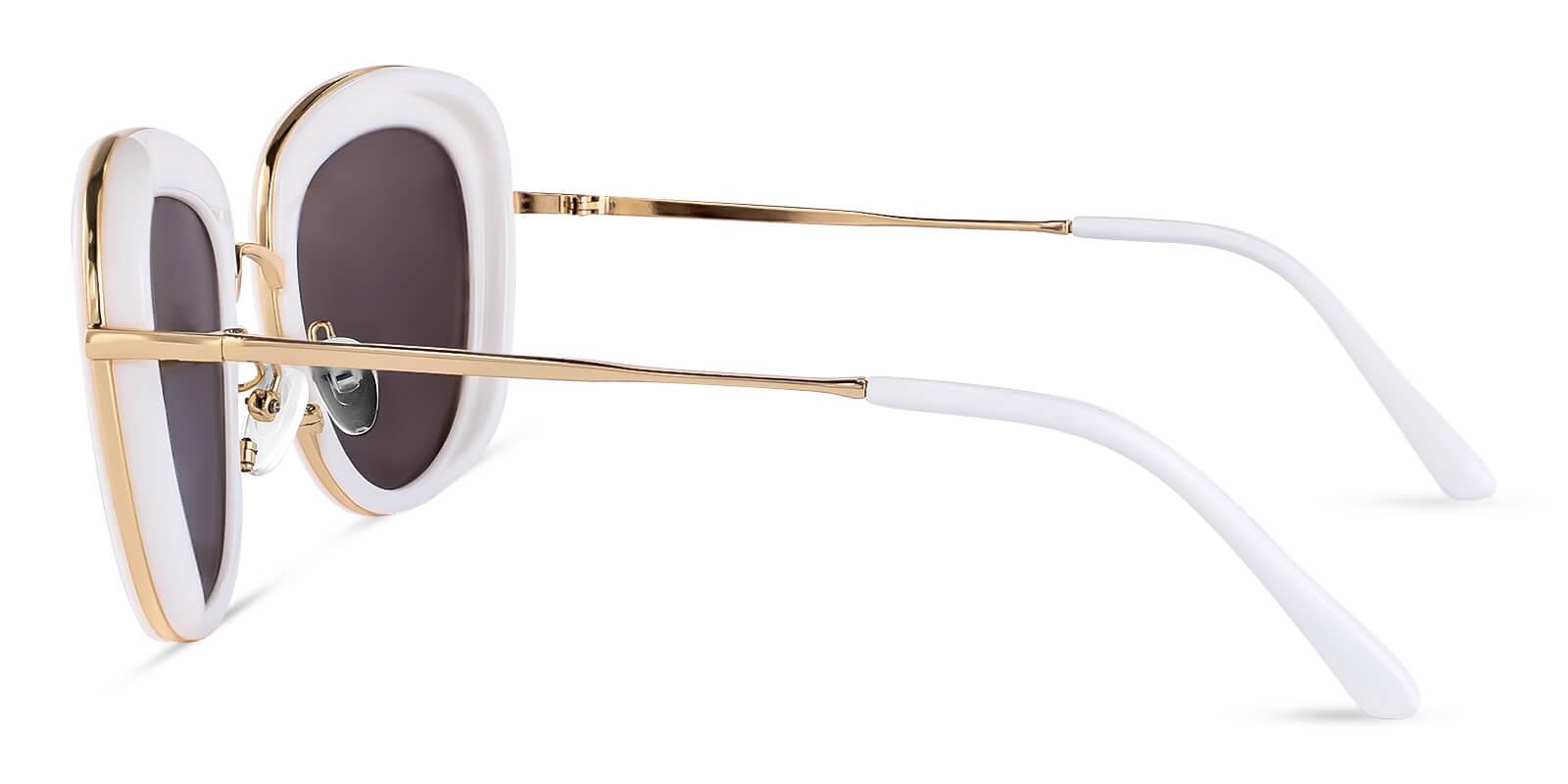 Jupiter White  NosePads , Sunglasses Frames from ABBE Glasses