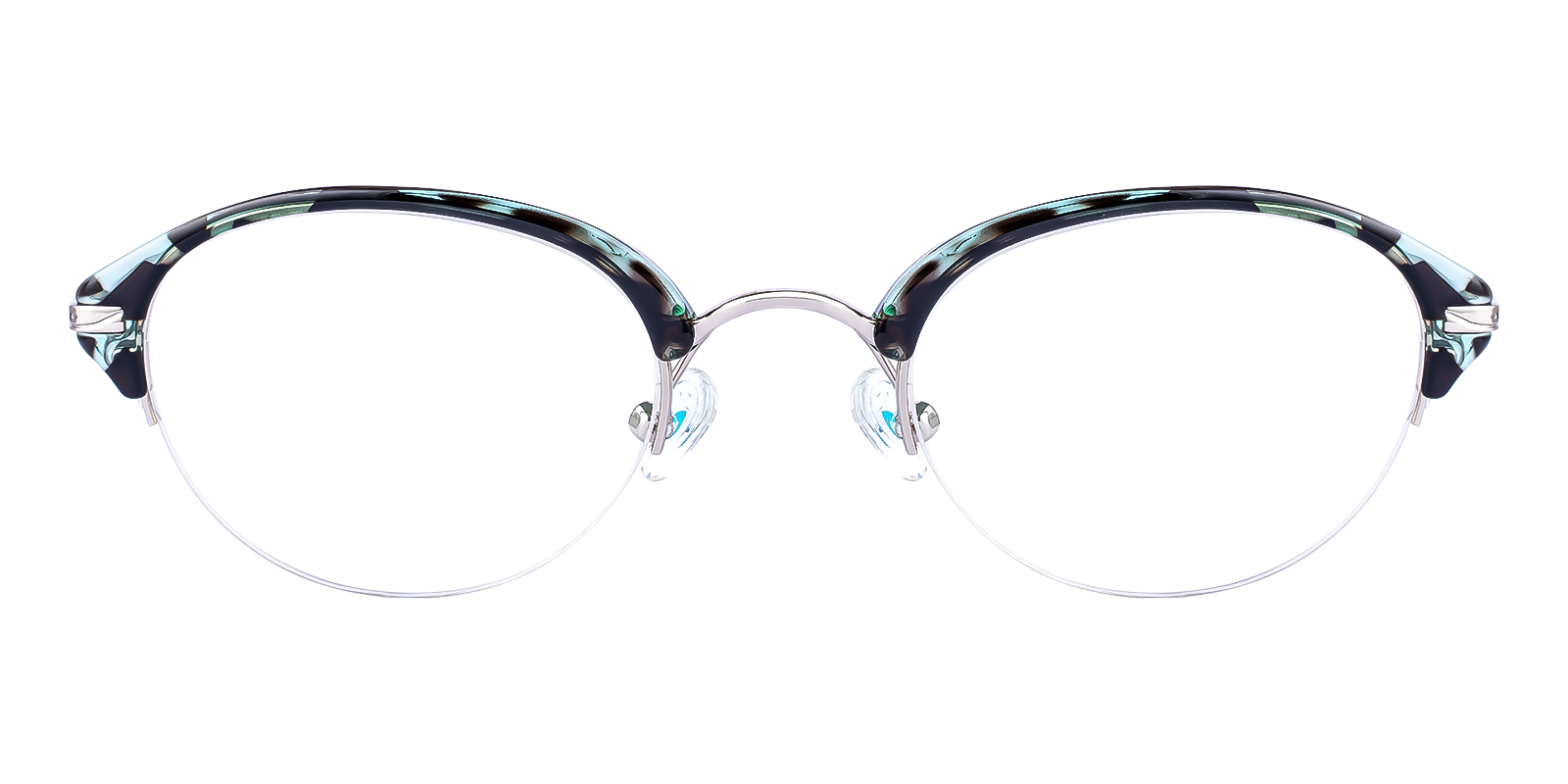 Solar Browline Green Frames Glasses ABBE Glasses