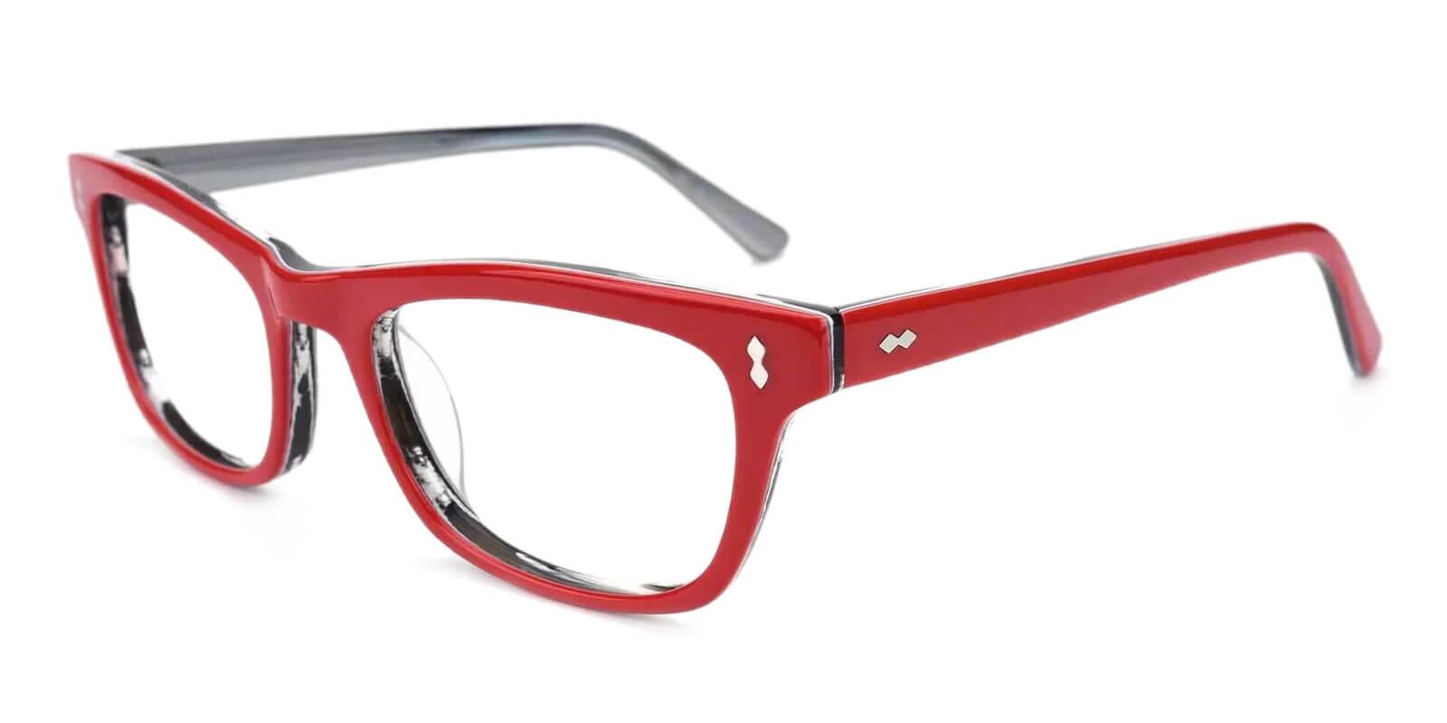 Leaf Red Acetate Eyeglasses , UniversalBridgeFit Frames from ABBE Glasses